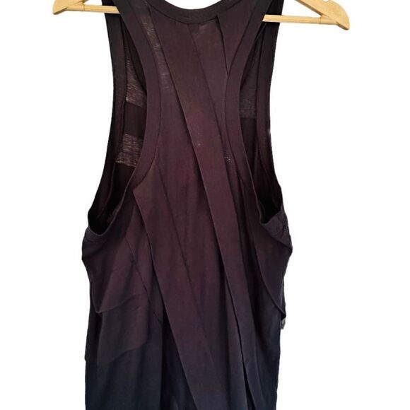 CLU x ANTHROPOLOGIE Black Layer Tiered Stretch Cotton Midi Bodycon Racer… - Picture 11 of 11
